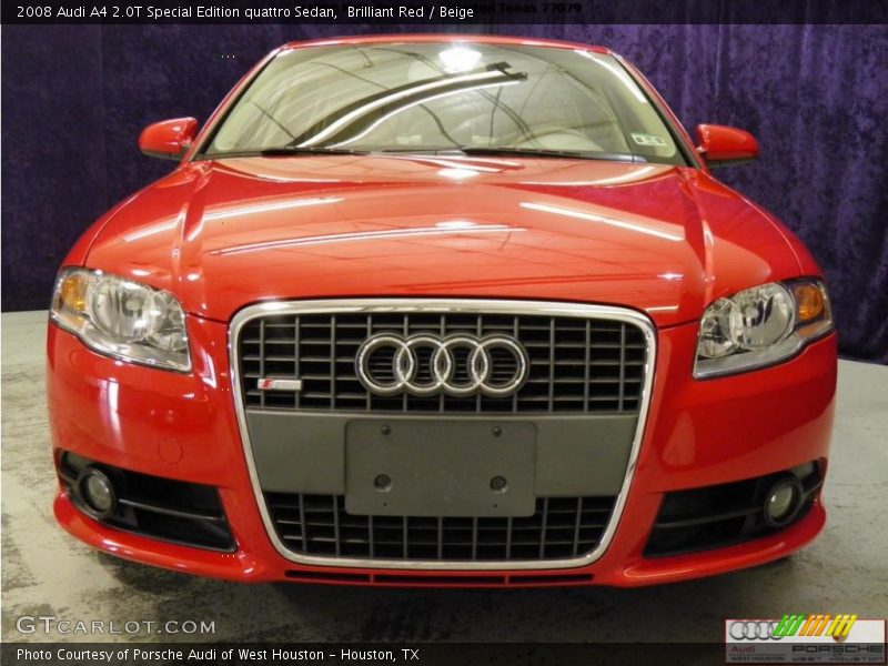 Brilliant Red / Beige 2008 Audi A4 2.0T Special Edition quattro Sedan