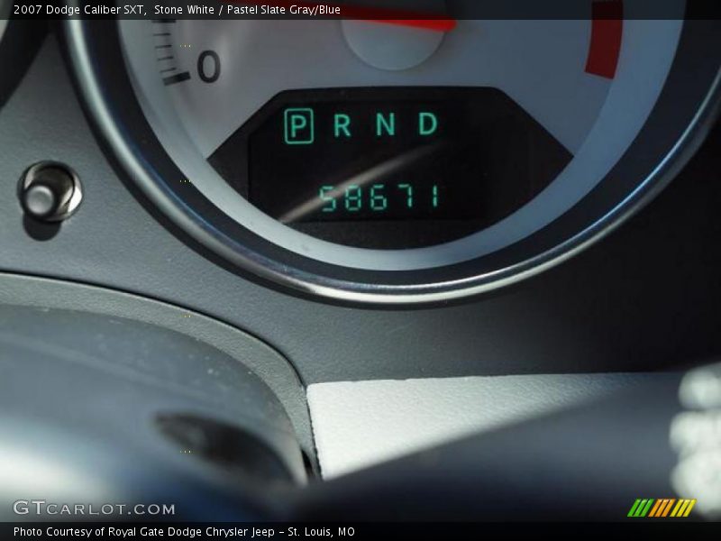 Stone White / Pastel Slate Gray/Blue 2007 Dodge Caliber SXT