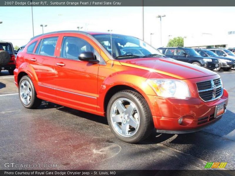 Sunburst Orange Pearl / Pastel Slate Gray 2007 Dodge Caliber R/T