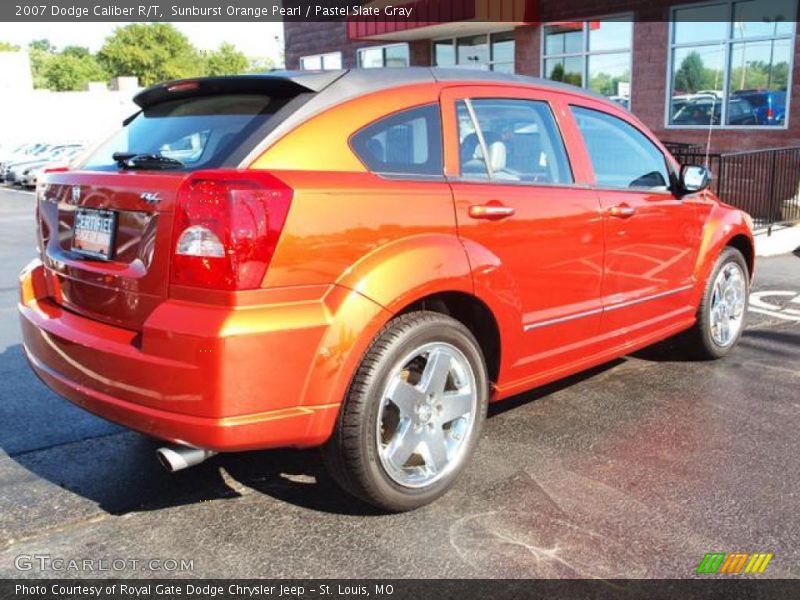 Sunburst Orange Pearl / Pastel Slate Gray 2007 Dodge Caliber R/T