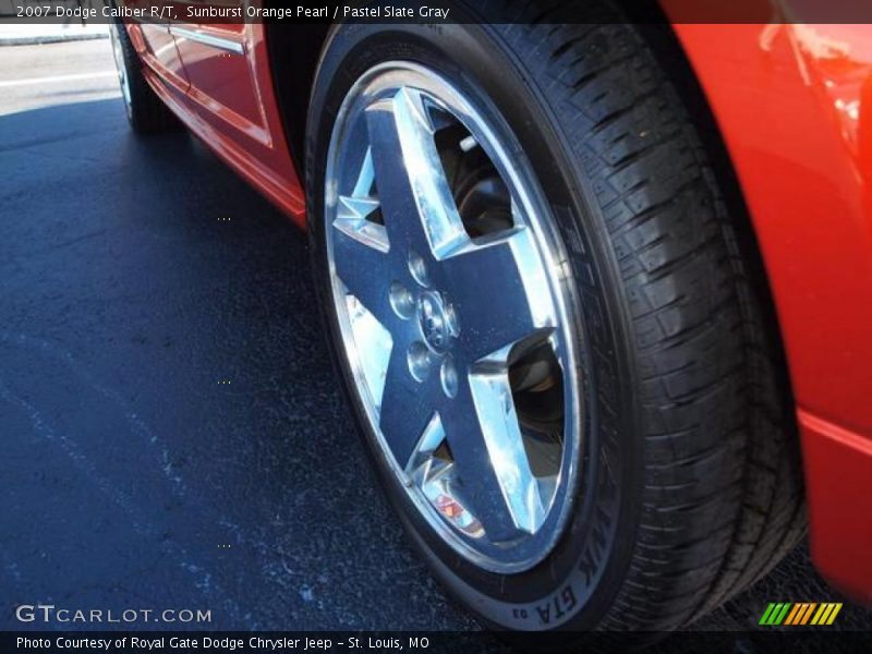 Sunburst Orange Pearl / Pastel Slate Gray 2007 Dodge Caliber R/T