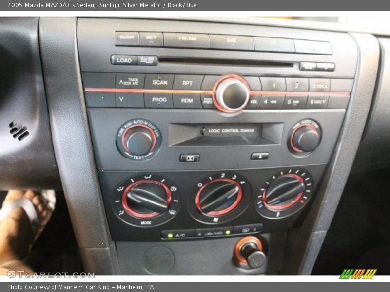 Sunlight Silver Metallic / Black/Blue 2005 Mazda MAZDA3 s Sedan