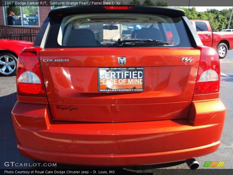Sunburst Orange Pearl / Pastel Slate Gray 2007 Dodge Caliber R/T