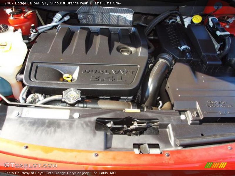 Sunburst Orange Pearl / Pastel Slate Gray 2007 Dodge Caliber R/T