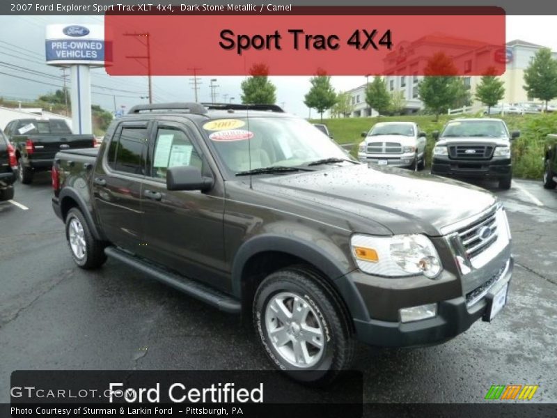 Dark Stone Metallic / Camel 2007 Ford Explorer Sport Trac XLT 4x4