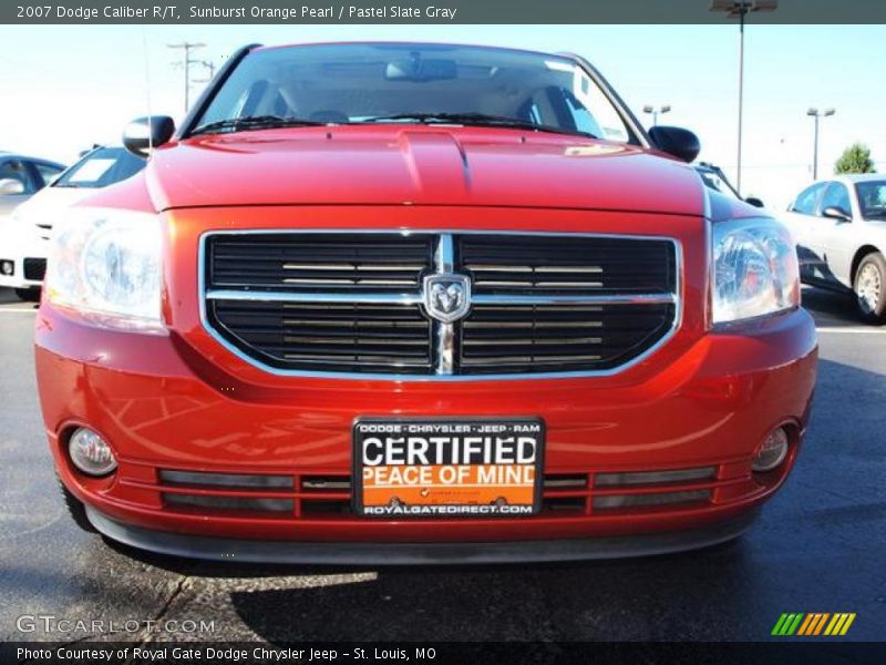 Sunburst Orange Pearl / Pastel Slate Gray 2007 Dodge Caliber R/T