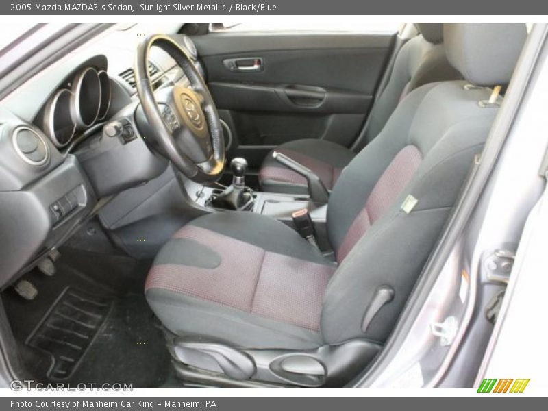 Sunlight Silver Metallic / Black/Blue 2005 Mazda MAZDA3 s Sedan