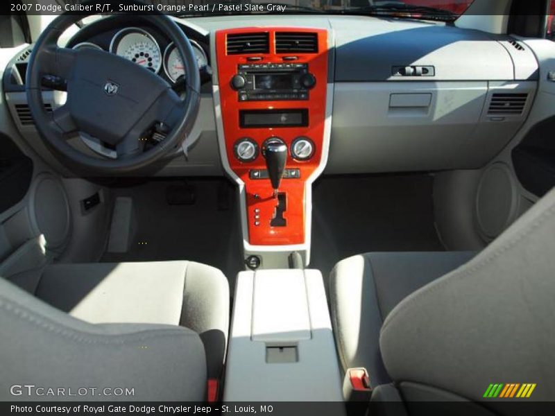 Sunburst Orange Pearl / Pastel Slate Gray 2007 Dodge Caliber R/T