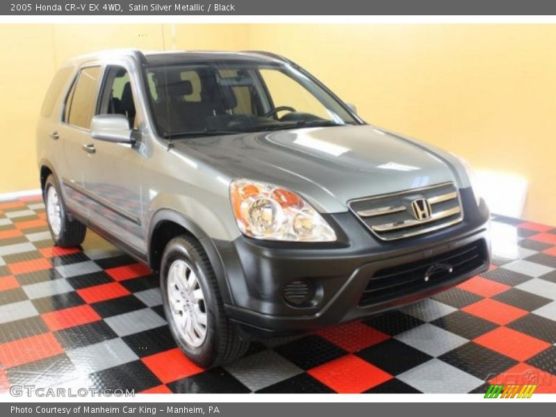 Satin Silver Metallic / Black 2005 Honda CR-V EX 4WD