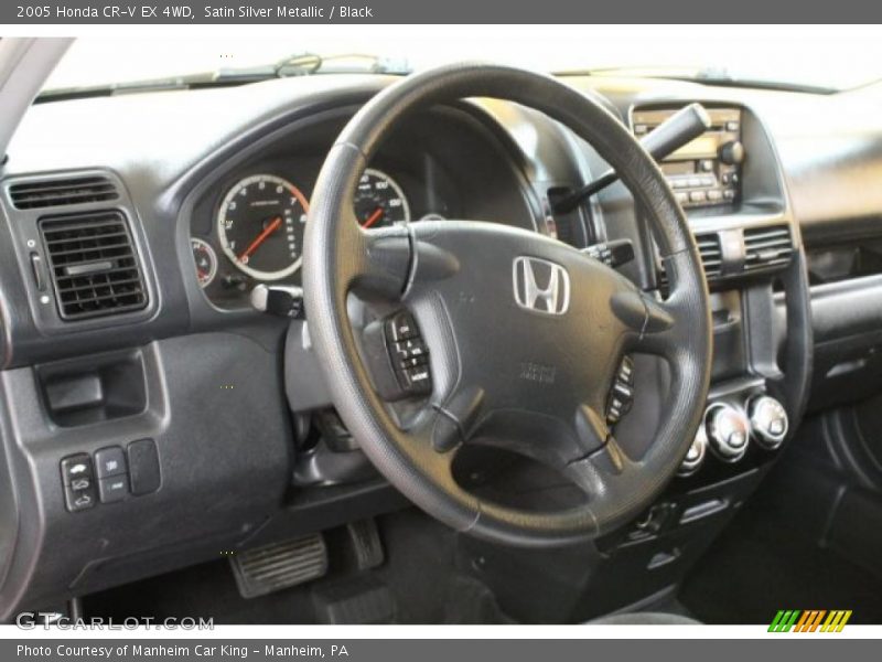 Satin Silver Metallic / Black 2005 Honda CR-V EX 4WD
