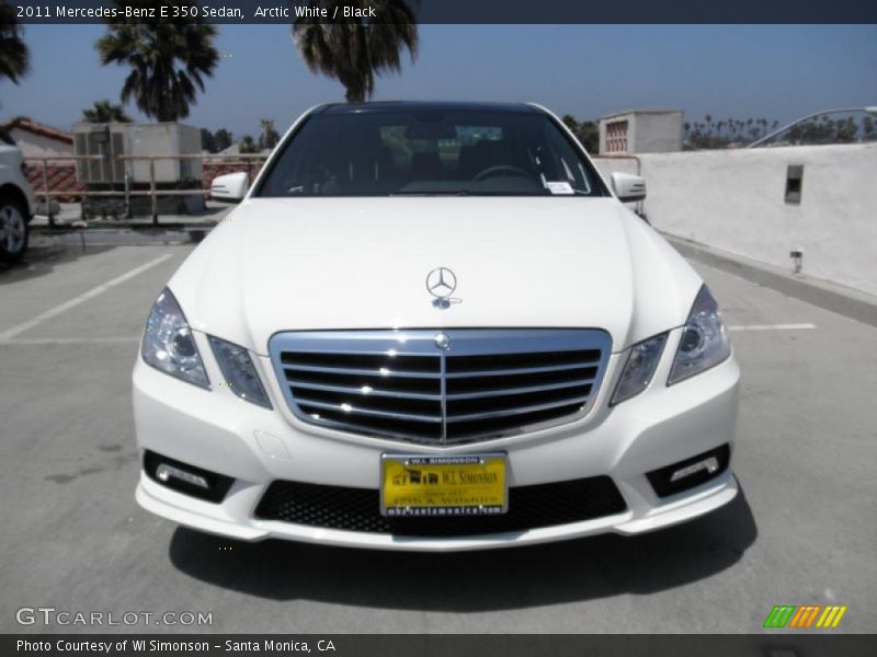 Arctic White / Black 2011 Mercedes-Benz E 350 Sedan
