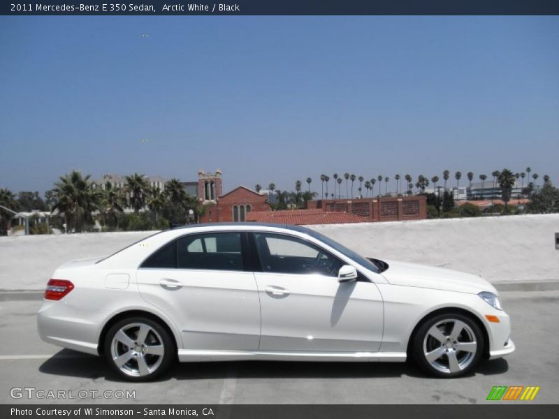 Arctic White / Black 2011 Mercedes-Benz E 350 Sedan