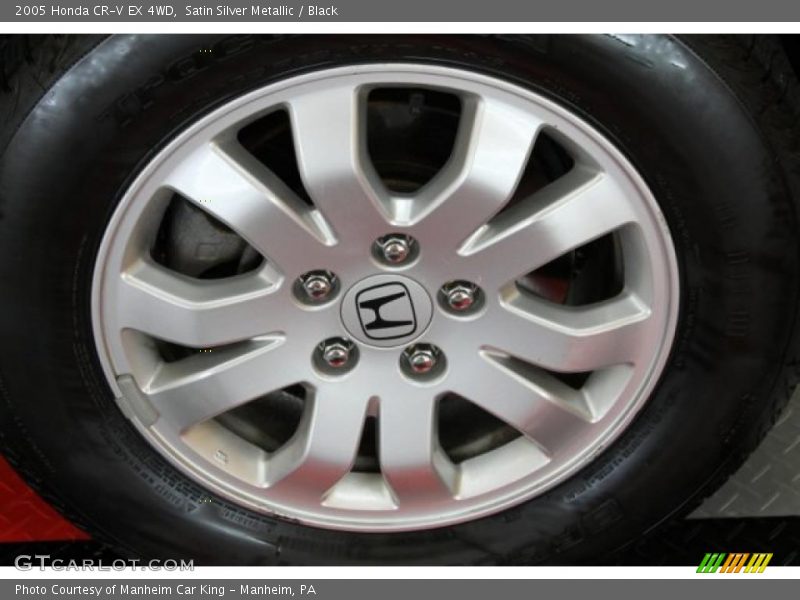 Satin Silver Metallic / Black 2005 Honda CR-V EX 4WD