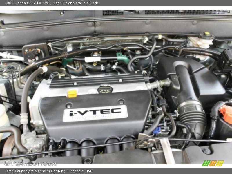 Satin Silver Metallic / Black 2005 Honda CR-V EX 4WD