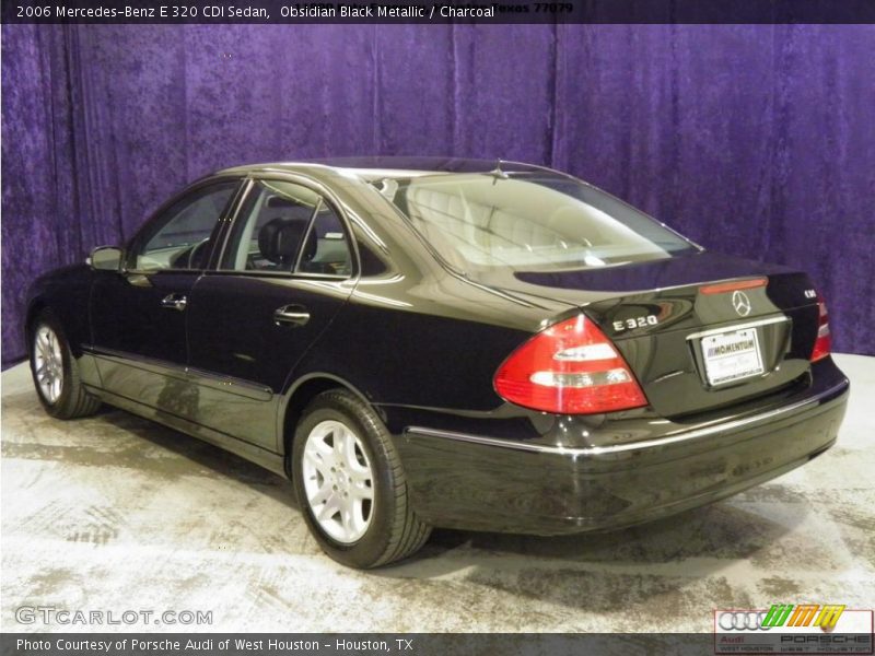 Obsidian Black Metallic / Charcoal 2006 Mercedes-Benz E 320 CDI Sedan