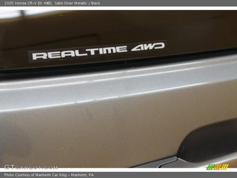 Satin Silver Metallic / Black 2005 Honda CR-V EX 4WD