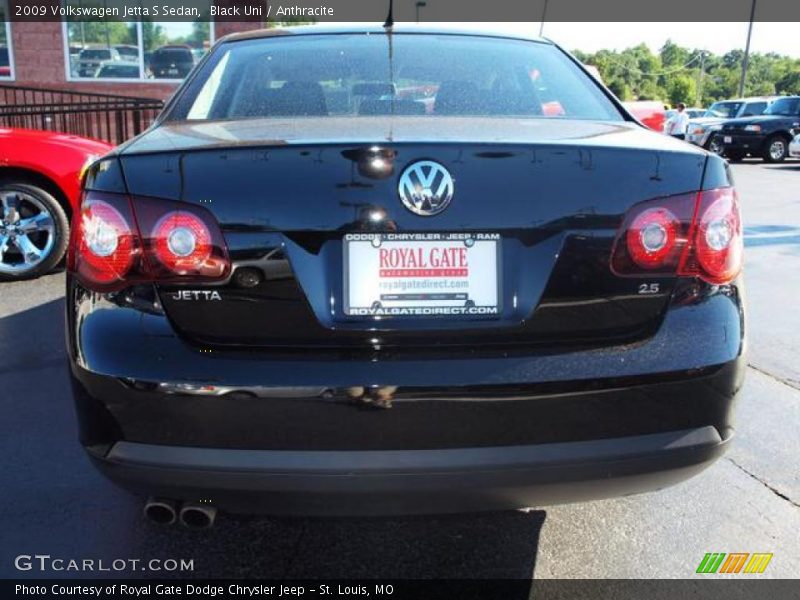 Black Uni / Anthracite 2009 Volkswagen Jetta S Sedan