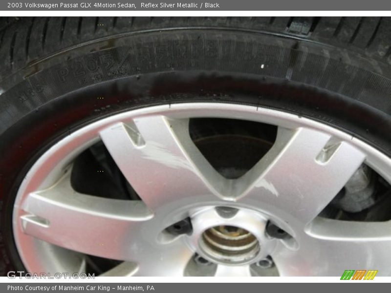 Reflex Silver Metallic / Black 2003 Volkswagen Passat GLX 4Motion Sedan
