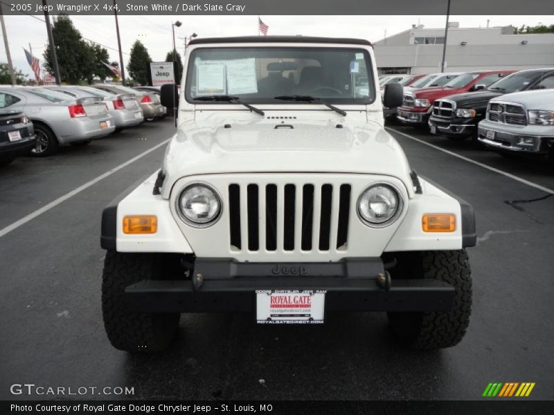 Stone White / Dark Slate Gray 2005 Jeep Wrangler X 4x4