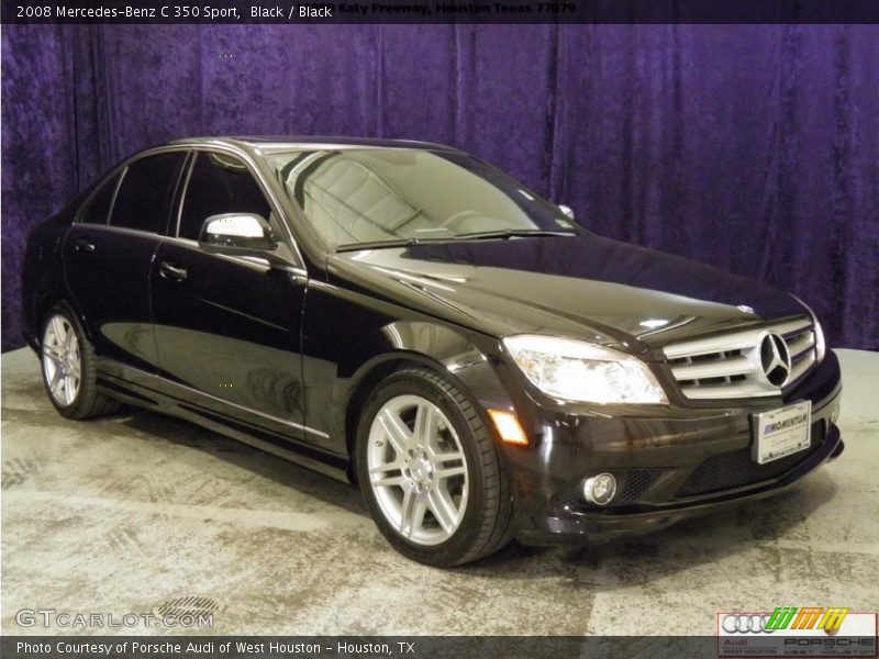 Black / Black 2008 Mercedes-Benz C 350 Sport