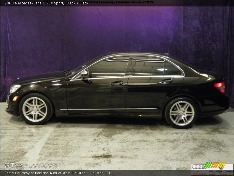 Black / Black 2008 Mercedes-Benz C 350 Sport