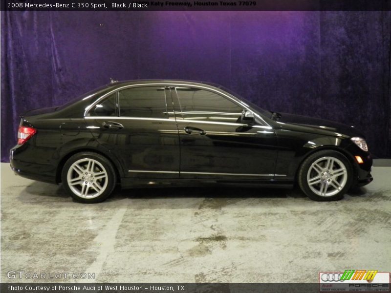 Black / Black 2008 Mercedes-Benz C 350 Sport