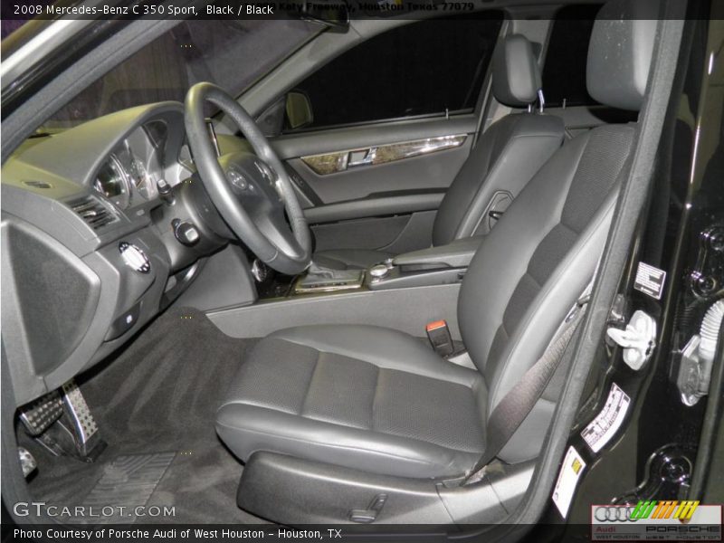 Black / Black 2008 Mercedes-Benz C 350 Sport