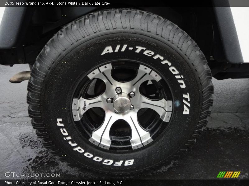 Custom Wheels of 2005 Wrangler X 4x4