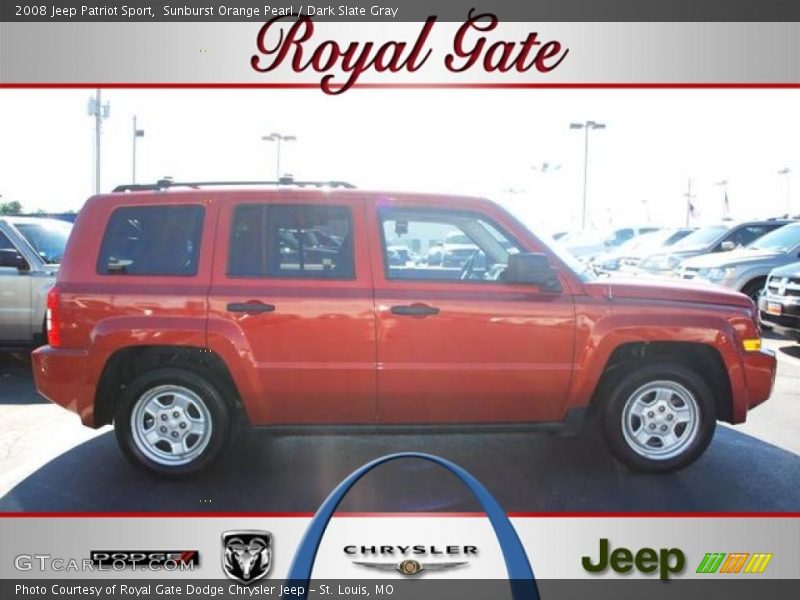 Sunburst Orange Pearl / Dark Slate Gray 2008 Jeep Patriot Sport