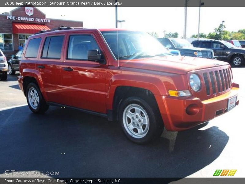 Sunburst Orange Pearl / Dark Slate Gray 2008 Jeep Patriot Sport