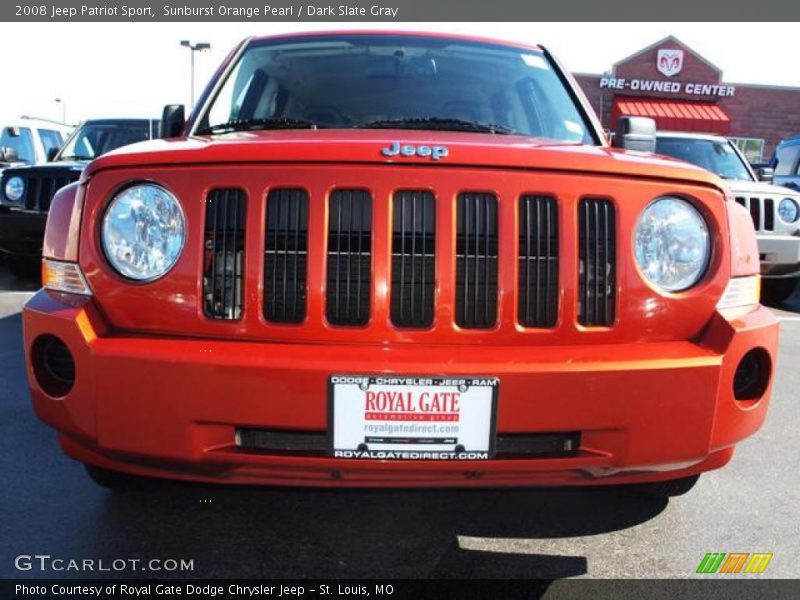 Sunburst Orange Pearl / Dark Slate Gray 2008 Jeep Patriot Sport