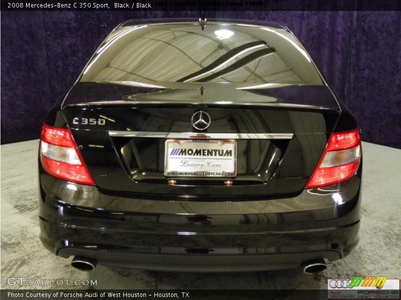 Black / Black 2008 Mercedes-Benz C 350 Sport