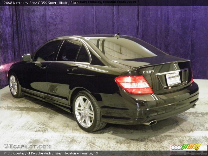 Black / Black 2008 Mercedes-Benz C 350 Sport