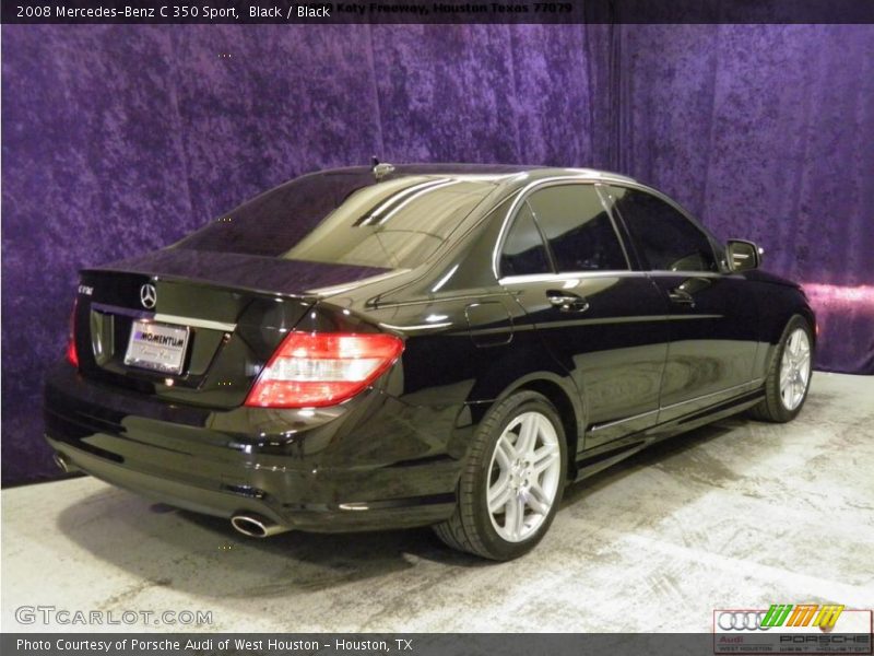 Black / Black 2008 Mercedes-Benz C 350 Sport