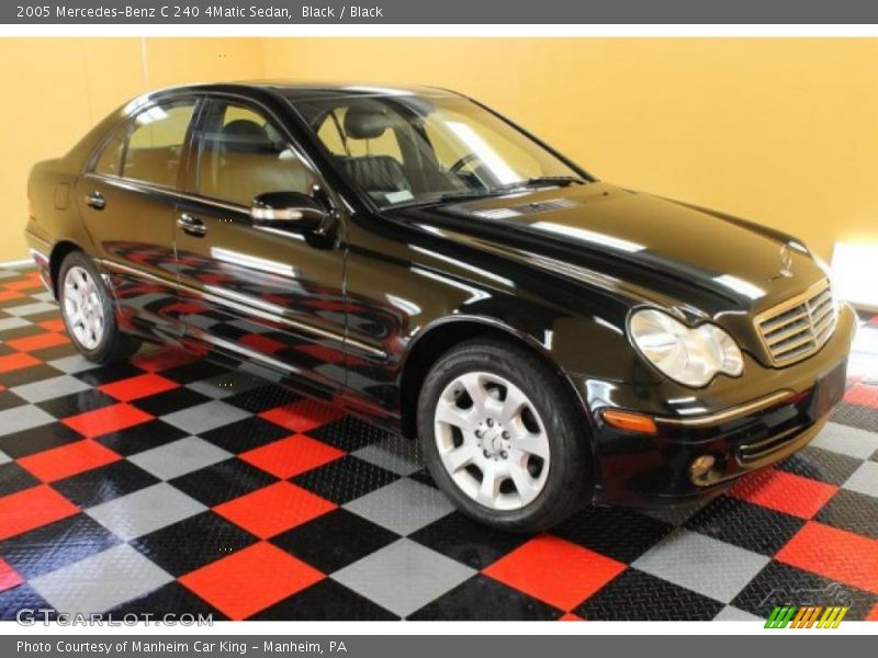 Black / Black 2005 Mercedes-Benz C 240 4Matic Sedan