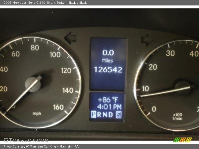 Black / Black 2005 Mercedes-Benz C 240 4Matic Sedan