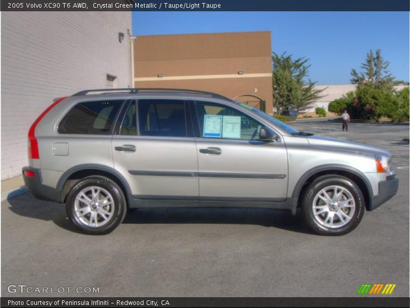 Crystal Green Metallic / Taupe/Light Taupe 2005 Volvo XC90 T6 AWD