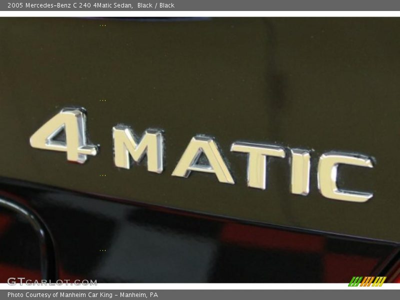 Black / Black 2005 Mercedes-Benz C 240 4Matic Sedan