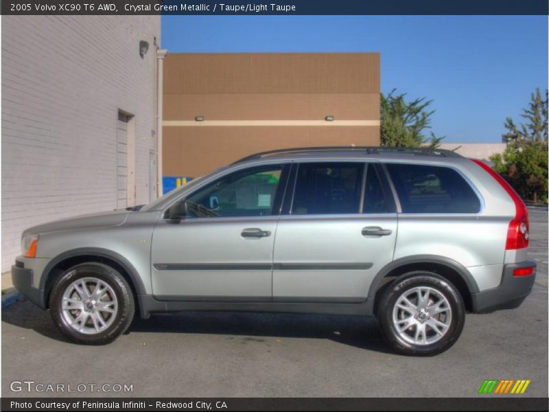 Crystal Green Metallic / Taupe/Light Taupe 2005 Volvo XC90 T6 AWD