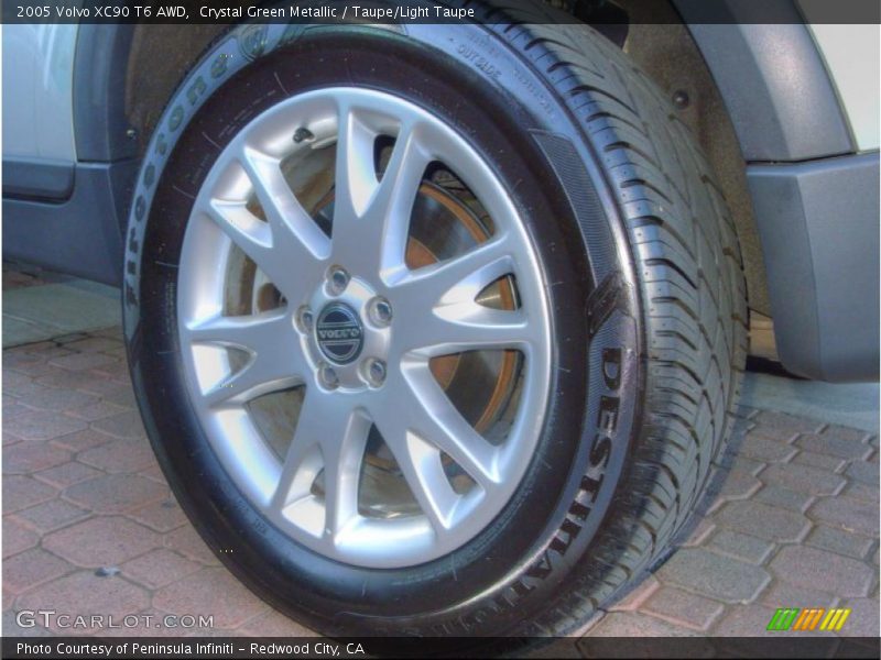 Crystal Green Metallic / Taupe/Light Taupe 2005 Volvo XC90 T6 AWD