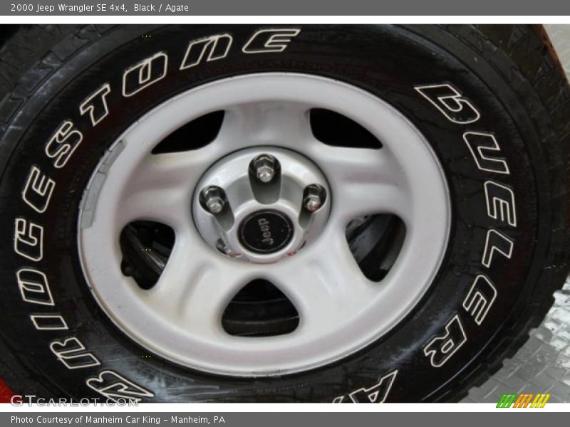 Black / Agate 2000 Jeep Wrangler SE 4x4