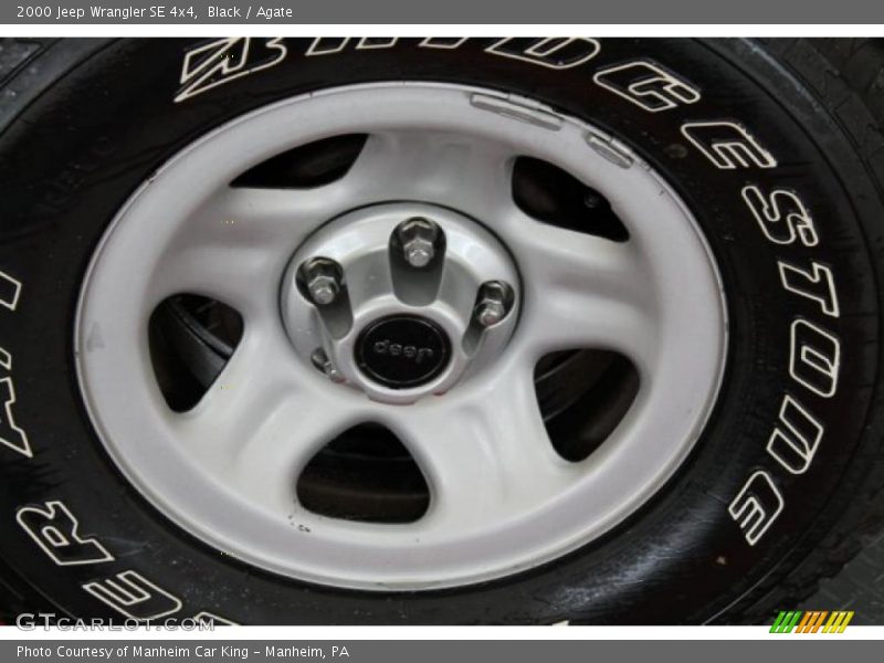 Black / Agate 2000 Jeep Wrangler SE 4x4