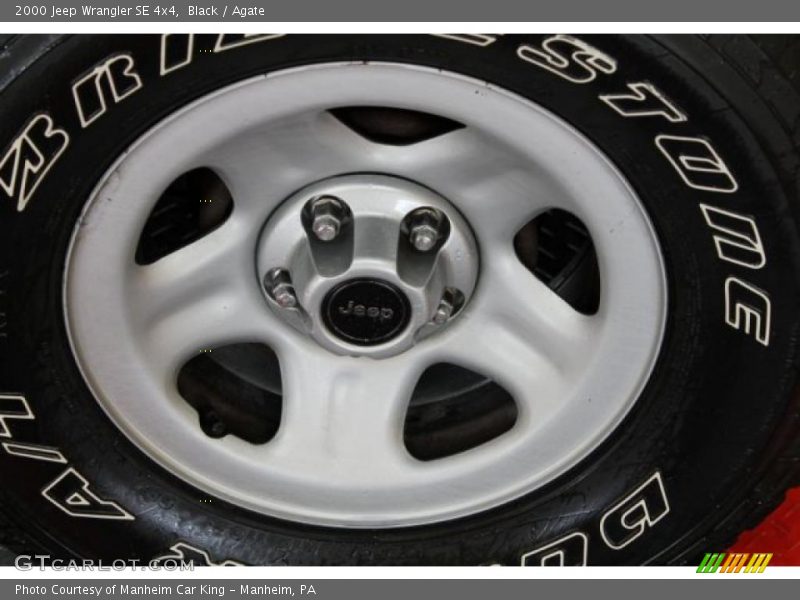 Black / Agate 2000 Jeep Wrangler SE 4x4
