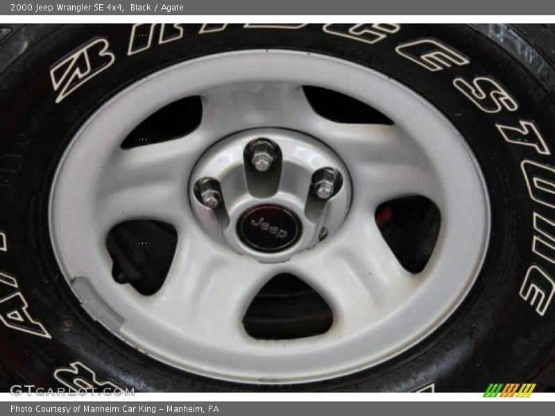 Black / Agate 2000 Jeep Wrangler SE 4x4