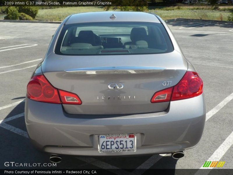 Platinum Graphite / Graphite 2009 Infiniti G 37 Journey Sedan