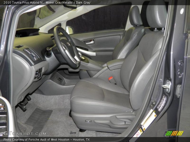 Winter Gray Metallic / Dark Gray 2010 Toyota Prius Hybrid IV