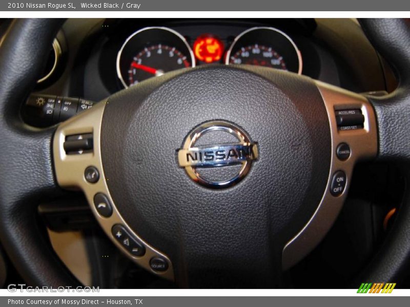 Wicked Black / Gray 2010 Nissan Rogue SL