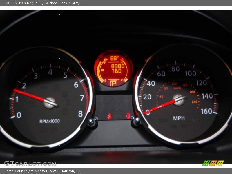 Wicked Black / Gray 2010 Nissan Rogue SL