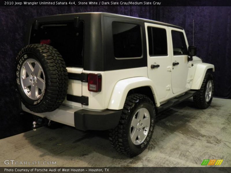 Stone White / Dark Slate Gray/Medium Slate Gray 2010 Jeep Wrangler Unlimited Sahara 4x4