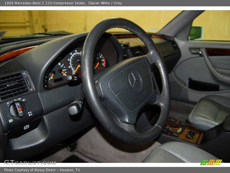 Glacier White / Grey 1999 Mercedes-Benz C 230 Kompressor Sedan